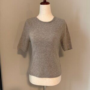✨H&M ✨Premium Selection Cashmere Top Taupe S